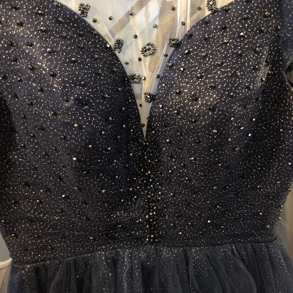 Formal Prom fancy Floor length Dress XL - Picture 11 of 13